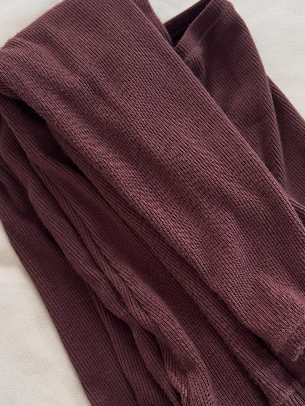 Oner Active Ribbed Button-Front Cardigan - Burgundy - Picture 3 of 3